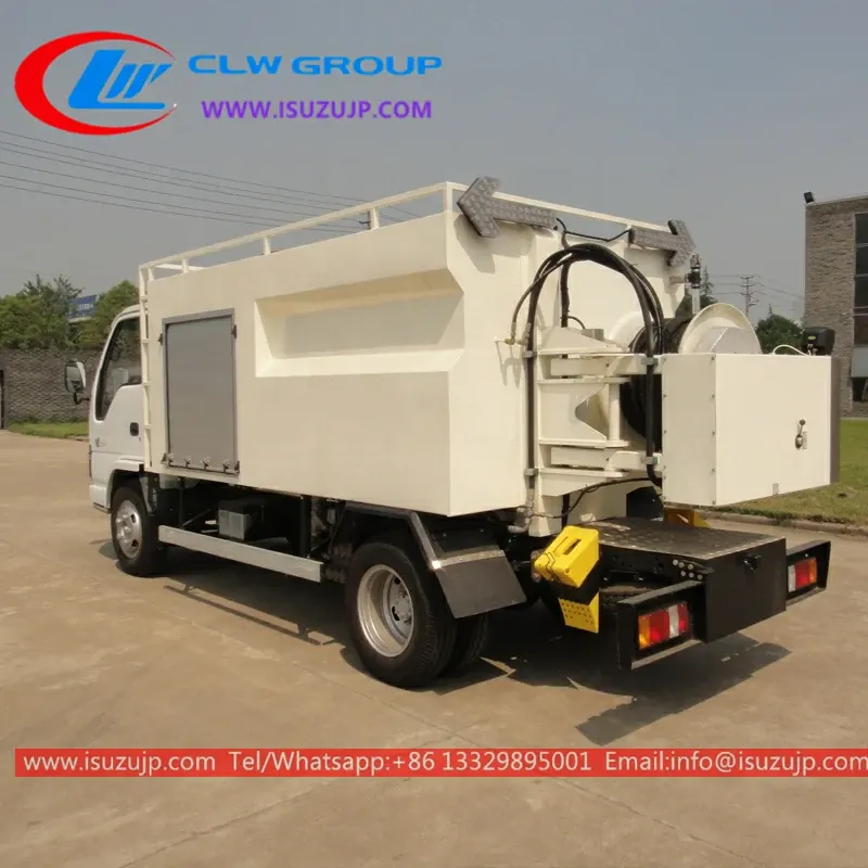 ISUZU 6000liters sewer drain cleaning van for sale