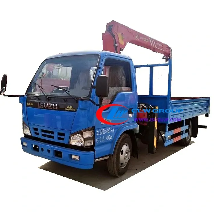ISUZU 600P palfinger small truck lift crane