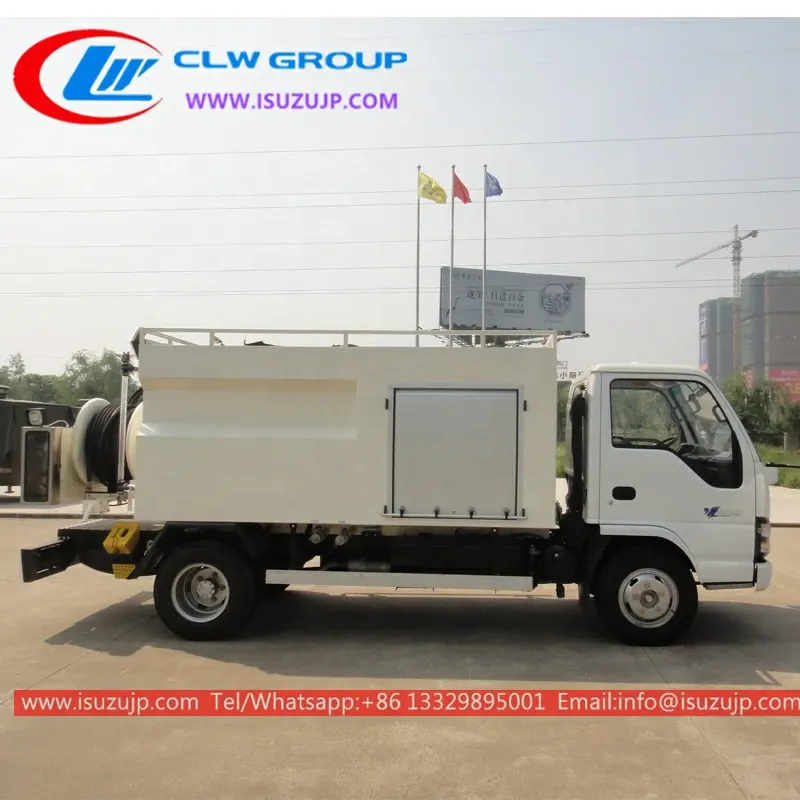 ISUZU 6000liters sewer drain cleaning van for sale