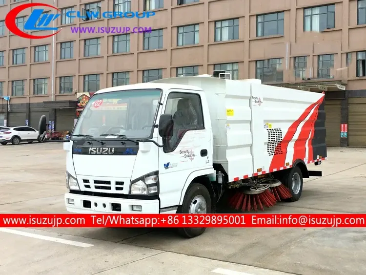 ISUZU 7cbm street sweeper vacuum truck