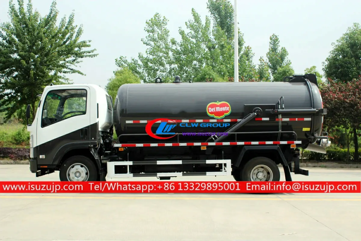 ISUZU 8000liters sewage pump truck