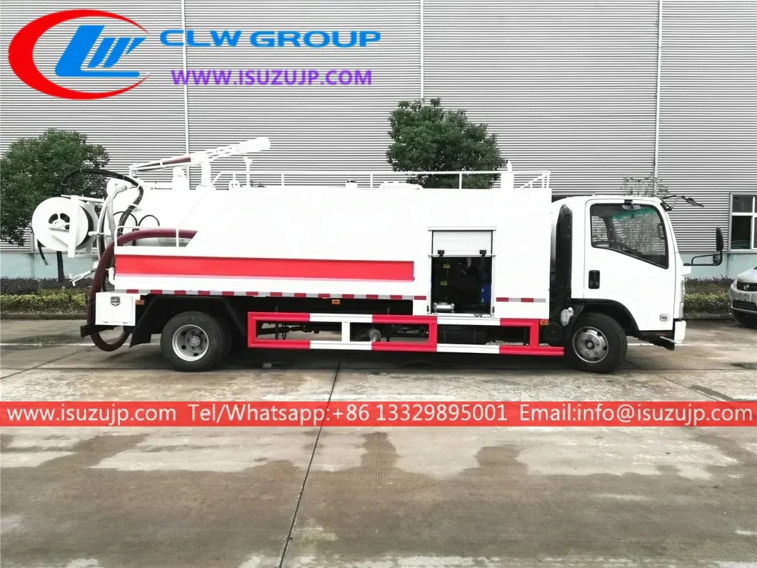 ISUZU ELF 5000L high pressure water jetting truck