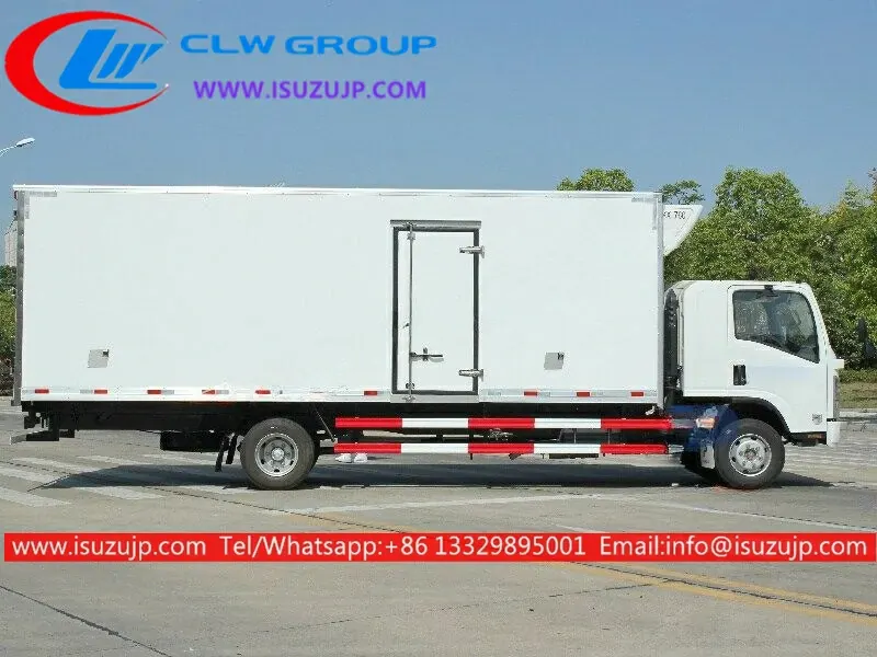 Isuzu ELF 7tons fish freezer truck with Sleeping cabin
