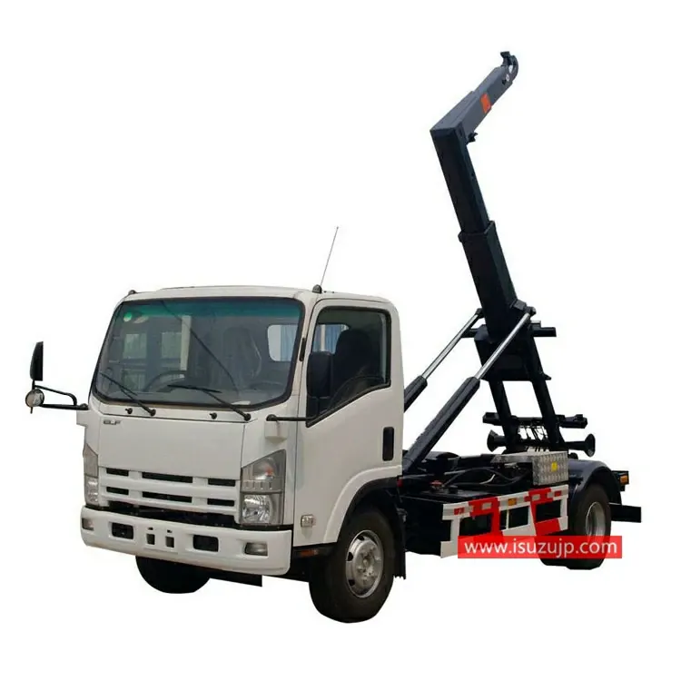 ISUZU ELF 8cbm hook roll off truck