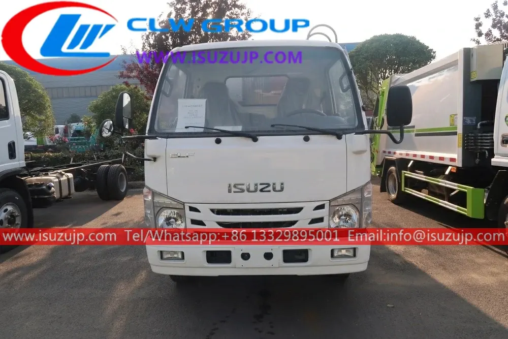 ISUZU ELF Small 3 ton compactor garbage truck