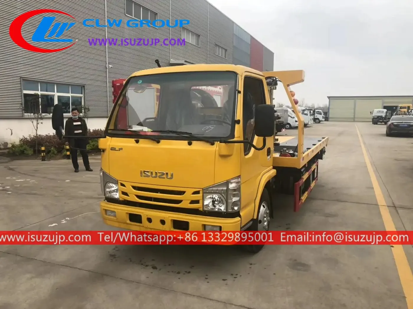 ISUZU NHR small flat bed tow truck