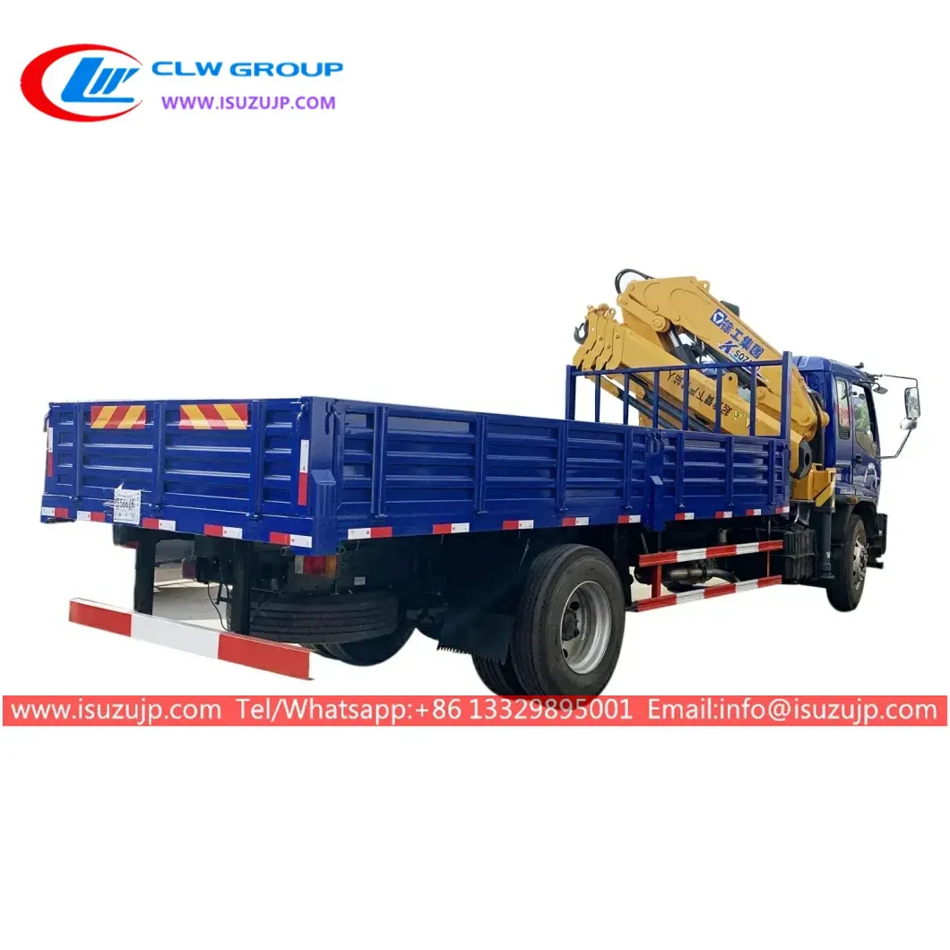 ISUZU FTR 10 ton hydraulic foldable crane truck