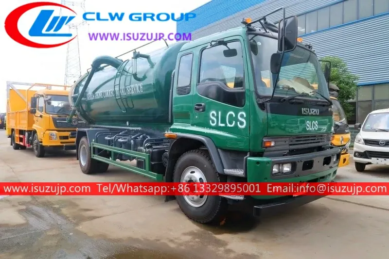 ISUZU FTR 12cbm sewage suction tanker truck