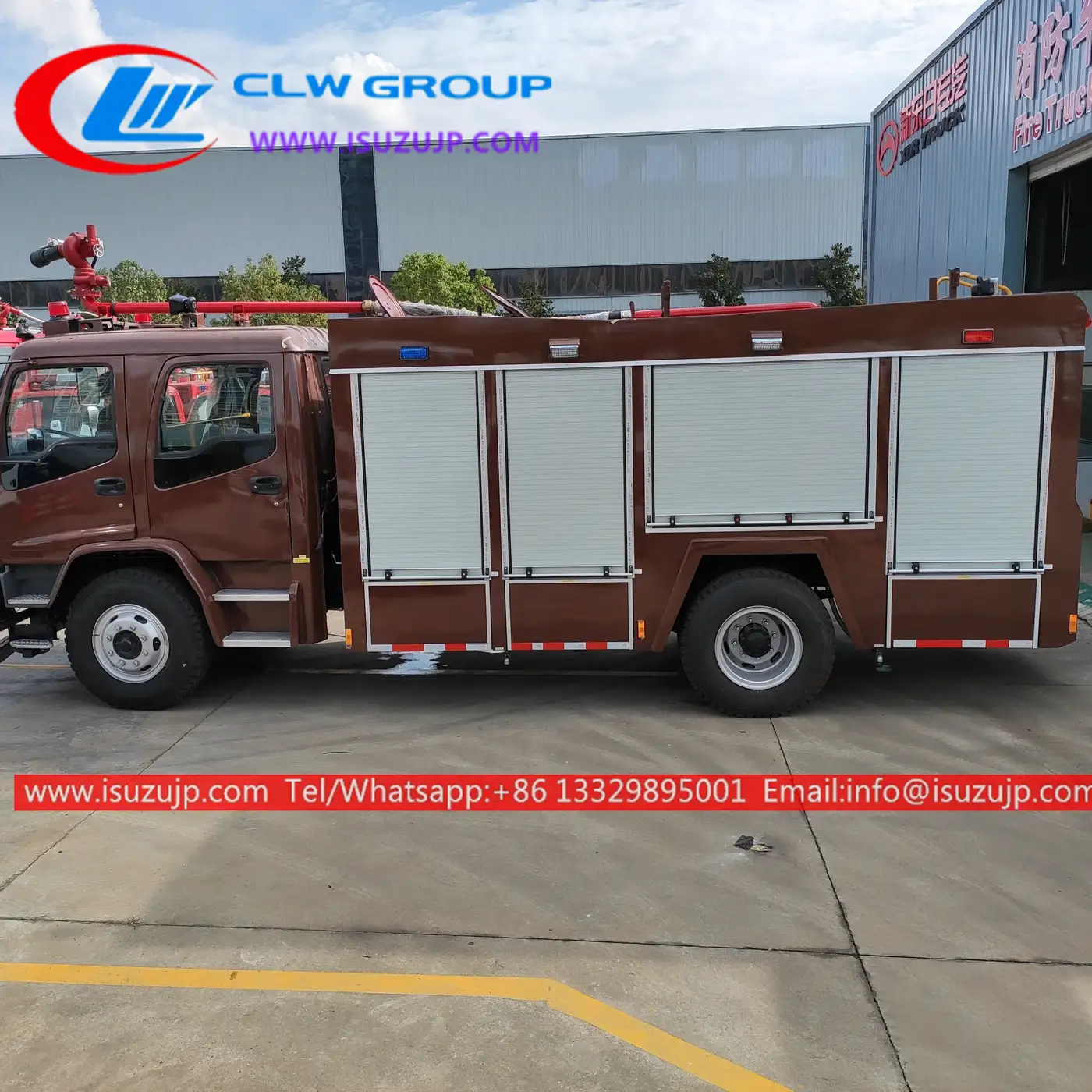 ISUZU FTR 6000liters water tank fire engine vehicle