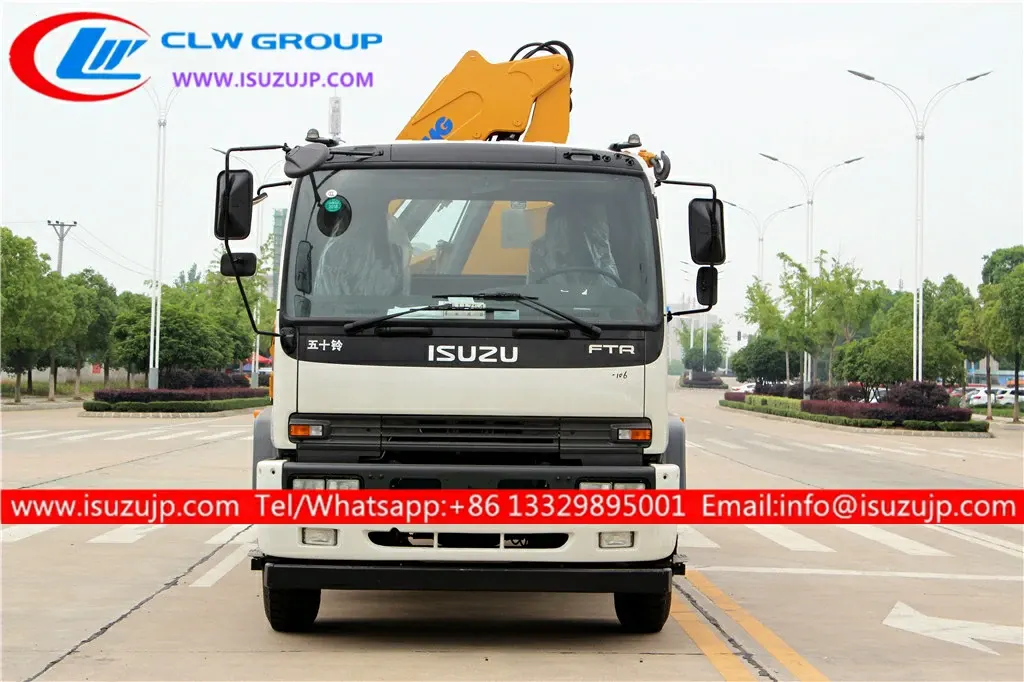 ISUZU FTR 8 ton platform wrecker tow truck crane