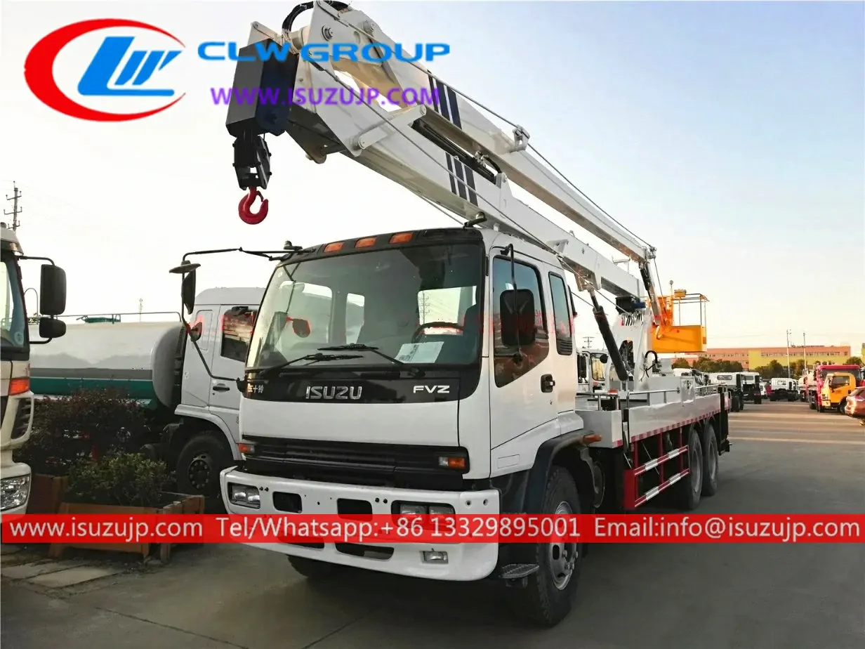 ISUZU FVZ 24m large cherry picker for sale