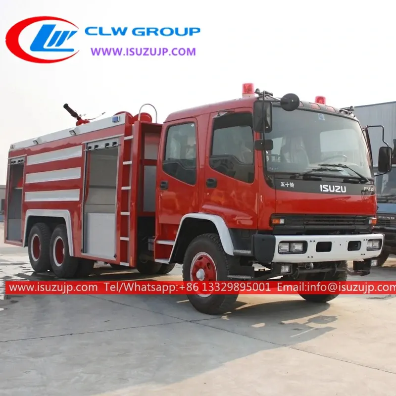 ISUZU FVZ 6×6 water tanker fire truck for sale