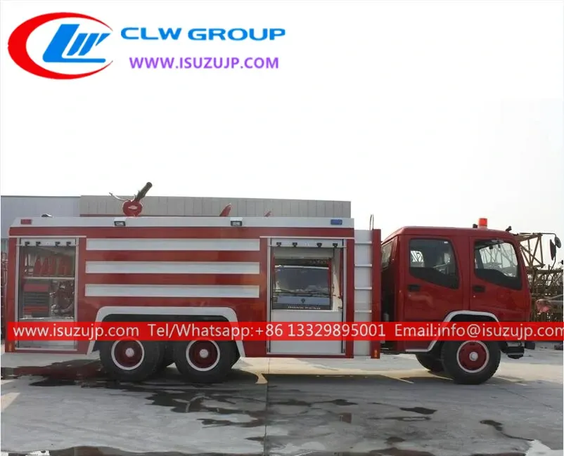 ISUZU FVZ 6×6 water tanker fire truck for sale