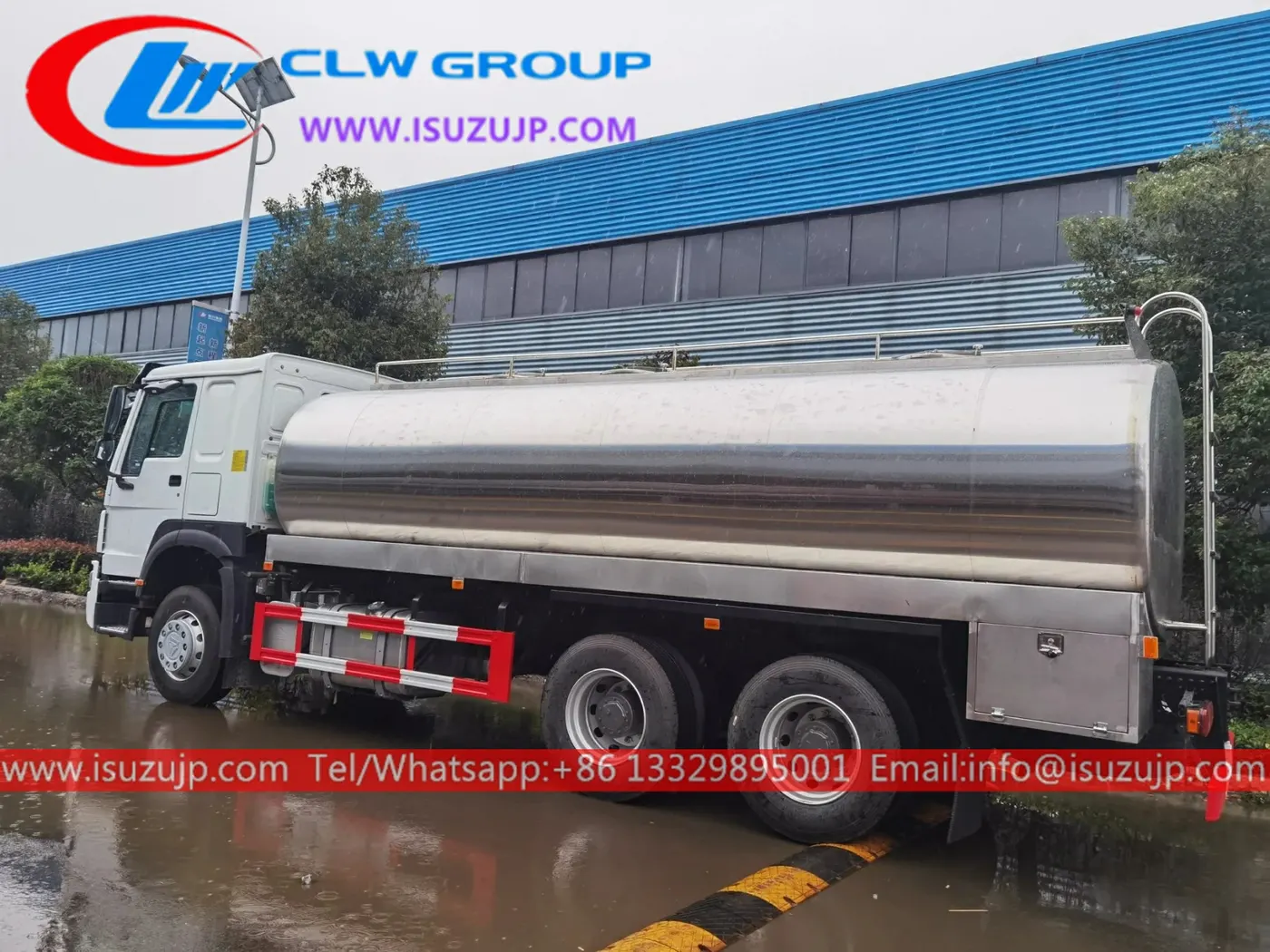 ISUZU GIGA 20cbm stainless steel transport milk tanker for sale