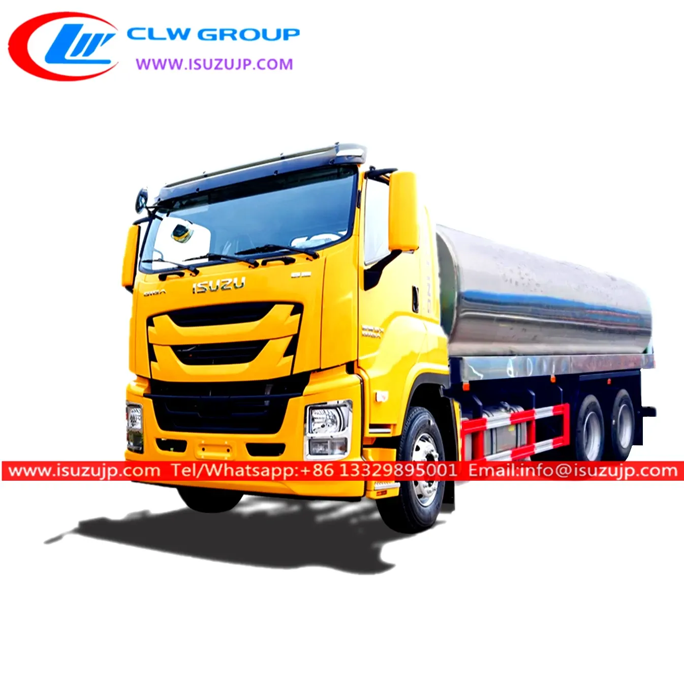 ISUZU GIGA 20cbm stainless steel transport milk tanker for sale