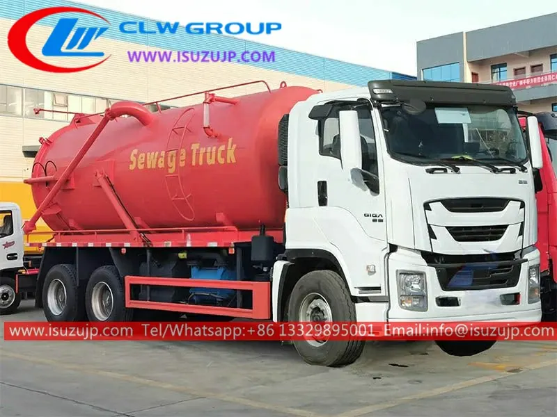 ISUZU GIGA 420HP 20m3 vacuum tank truck for sale