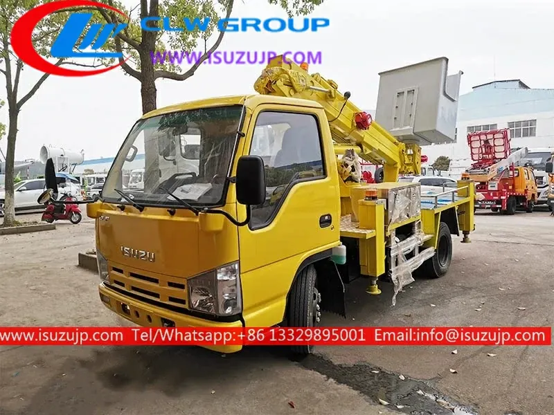 ISUZU NHR 16m truck mounted man lift