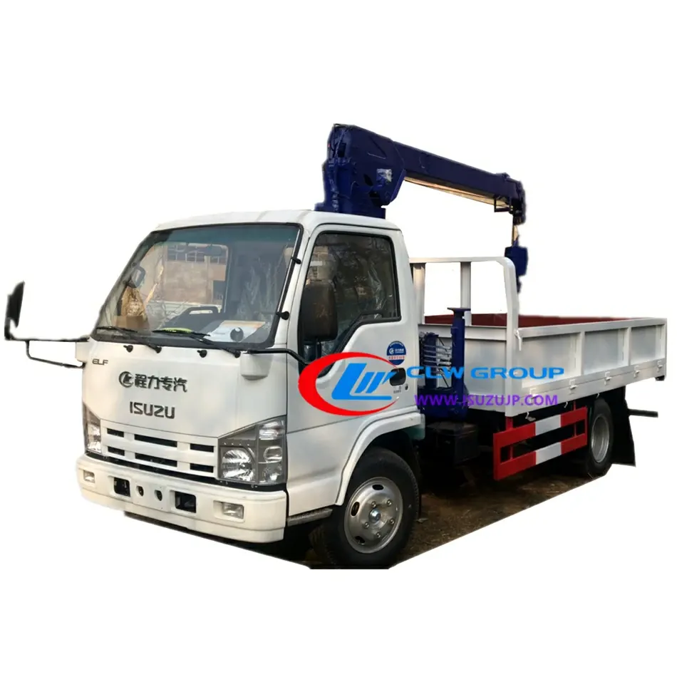 ISUZU NHR 2 ton mini truck cranes for sale