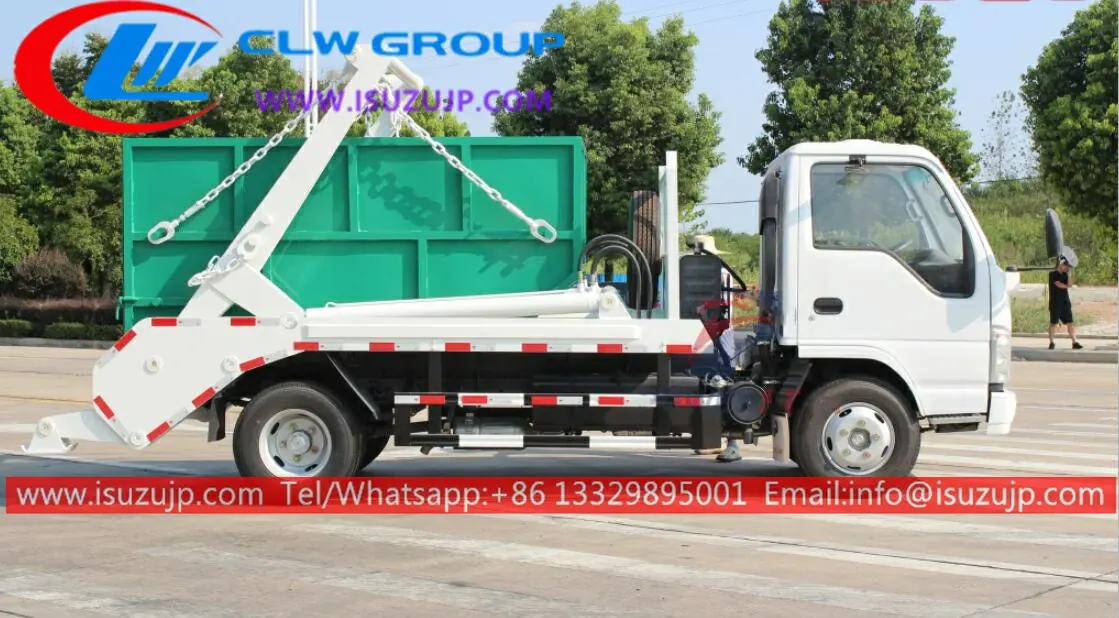 ISUZU NHR 3 ton small skip loader for sale