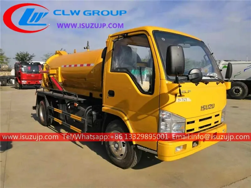 ISUZU NHR 3000L sewage truck for sale