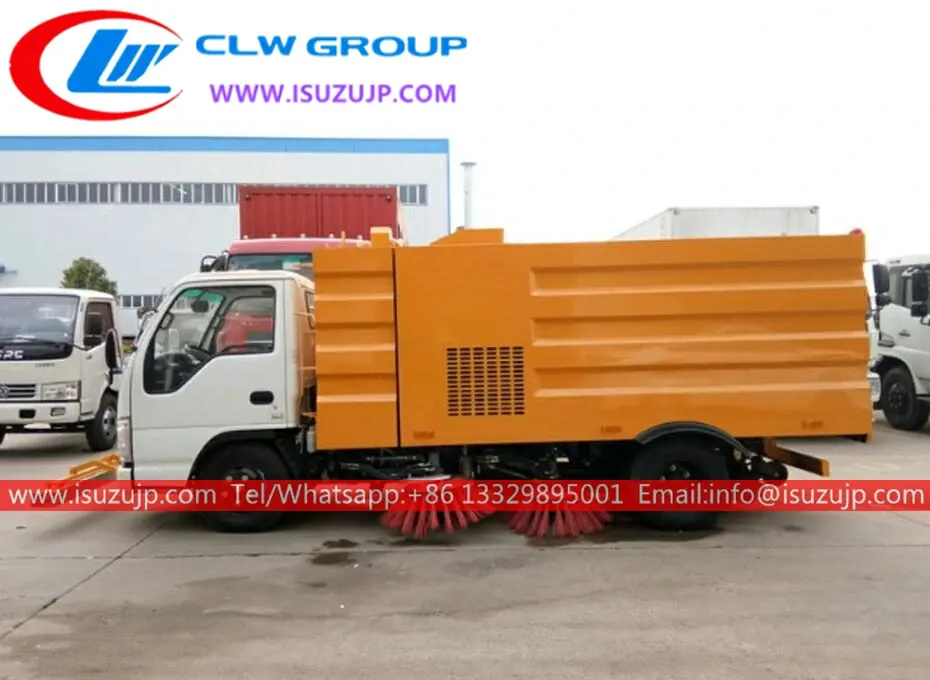 ISUZU NHR 5m3 road cleaning sweeper truck