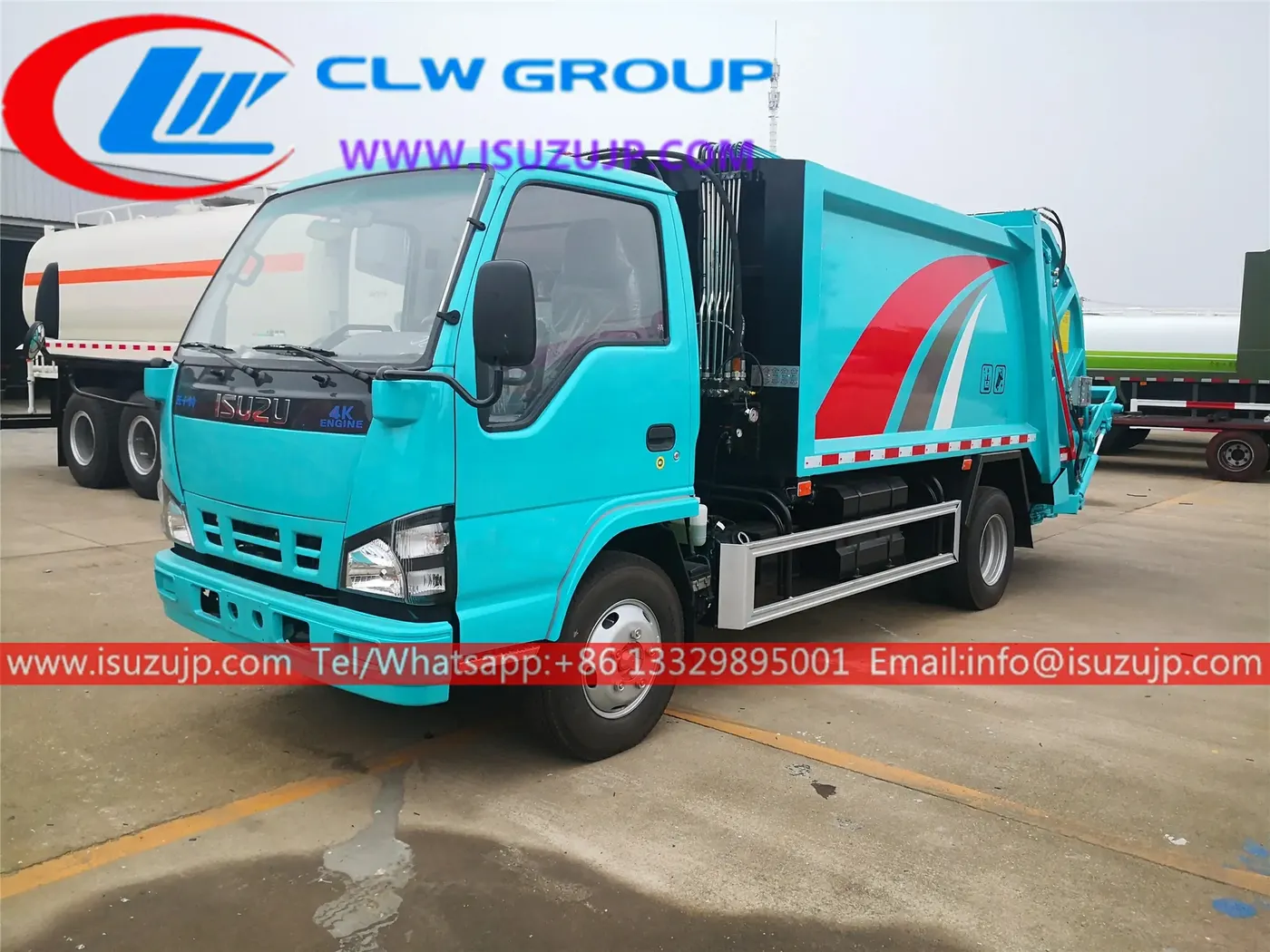 ISUZU NKR 5 ton compactor garbage truck