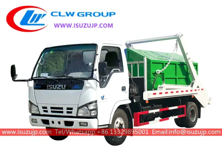 ISUZU NKR 6cbm skip bin loader truck