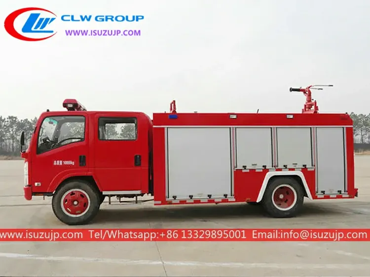 ISUZU NPR 4000 litres water Foam fire engine for sale