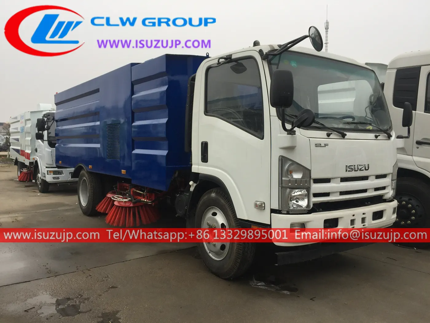 ISUZU NPR 8cbm road sweeping truck