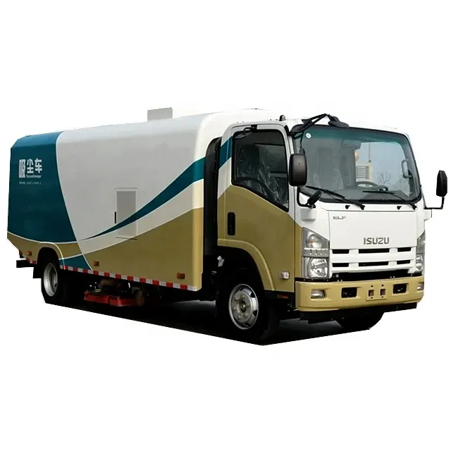 ISUZU NPR 8m3 vacuum street sweeper