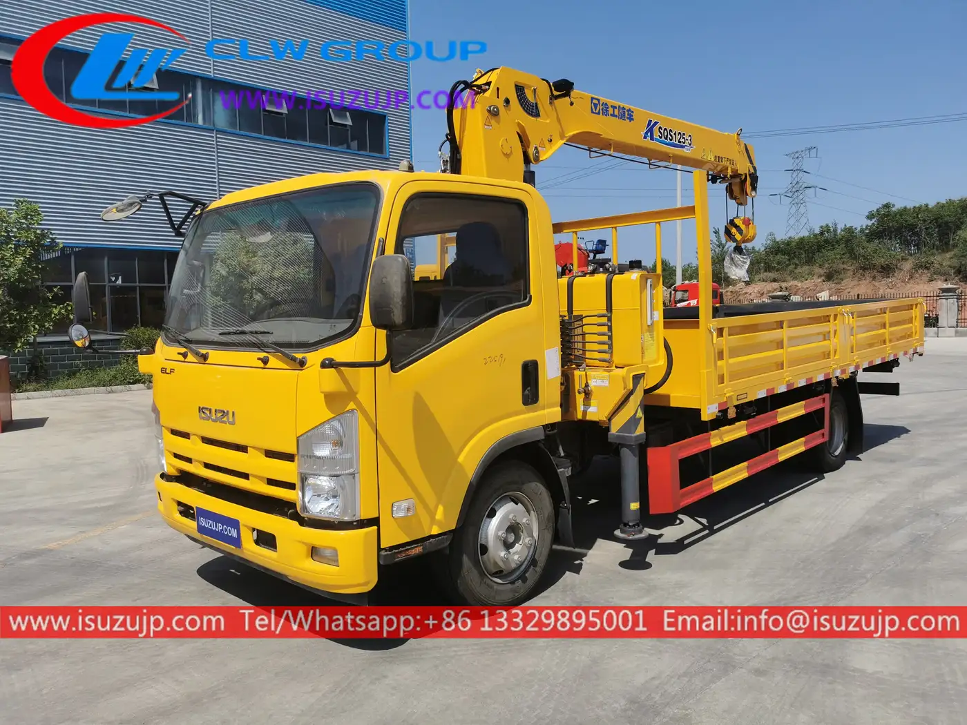 Isuzu NQR 190hp 5 ton lorry crane