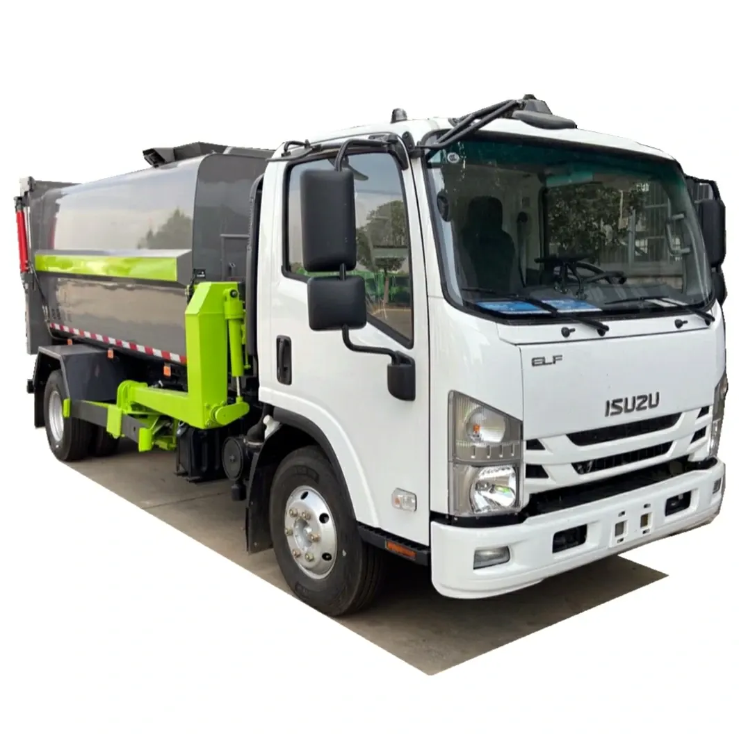 ISUZU NQR 5 ton automated side loader garbage truck
