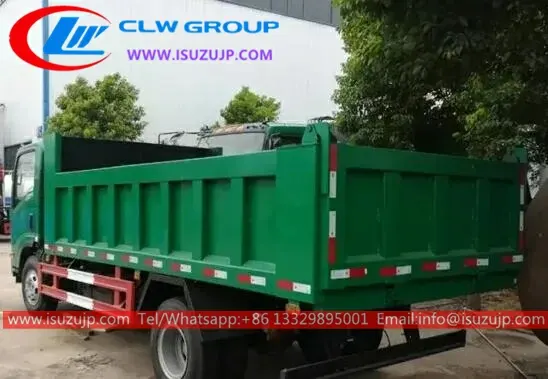 ISUZU NQR Light Duty 6 cube drop side tipper truck for sale