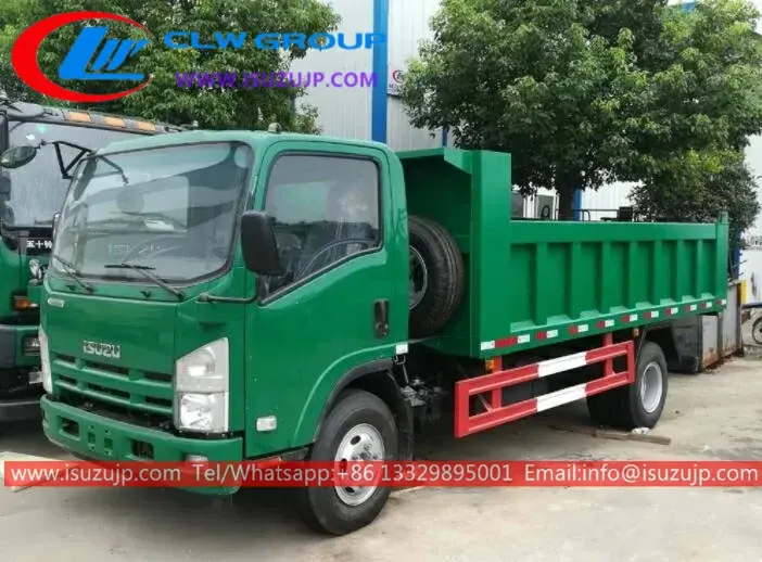 ISUZU NQR Light Duty 6 cube drop side tipper truck for sale