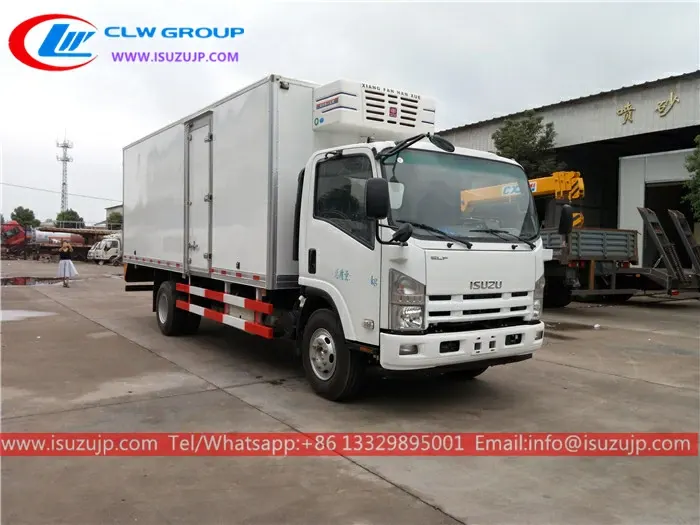 ISUZU ELF 8 ton refrigerated delivery frozen food trucks for sale