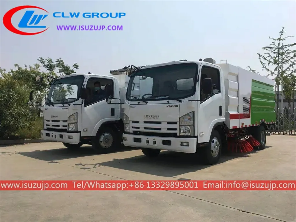 ISUZU KV600 7cbm street sweeper vehicle
