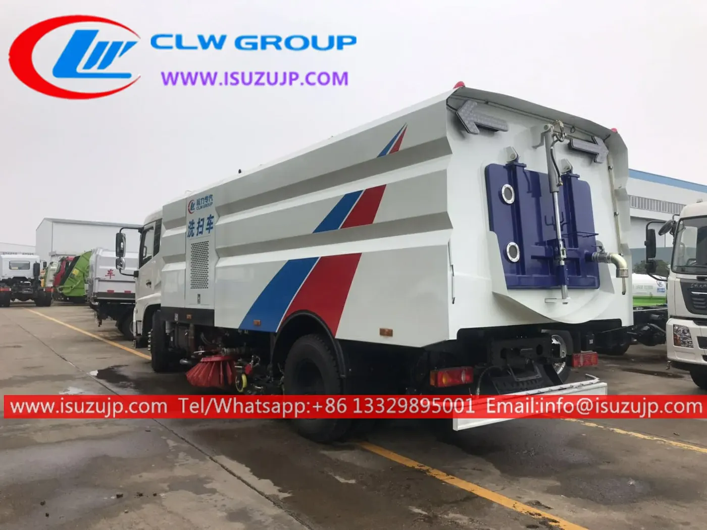 Japan Isuzu 15cbm street cleaning sweeper machine
