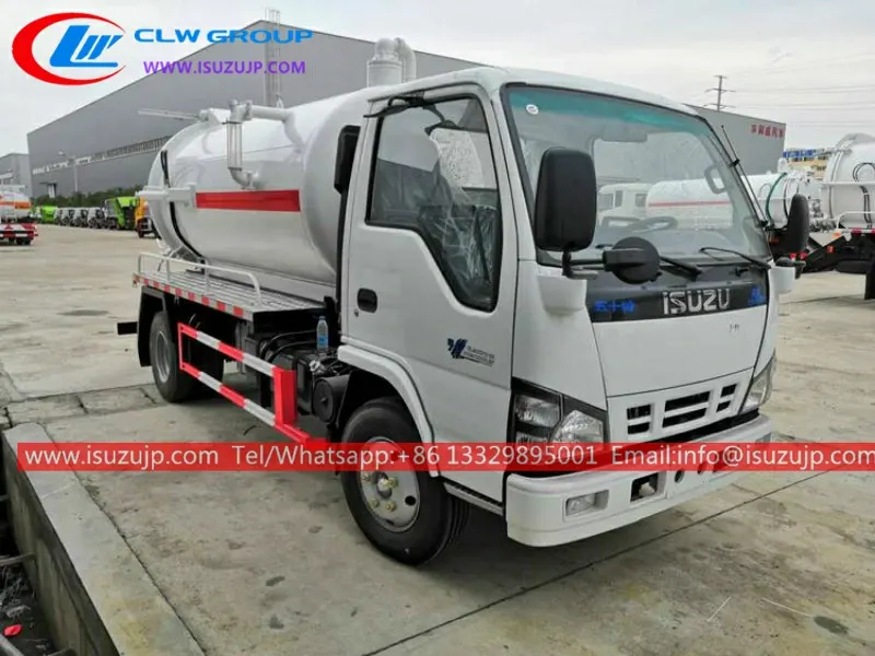ISUZU NKR 6000L vacuum sewage suction truck
