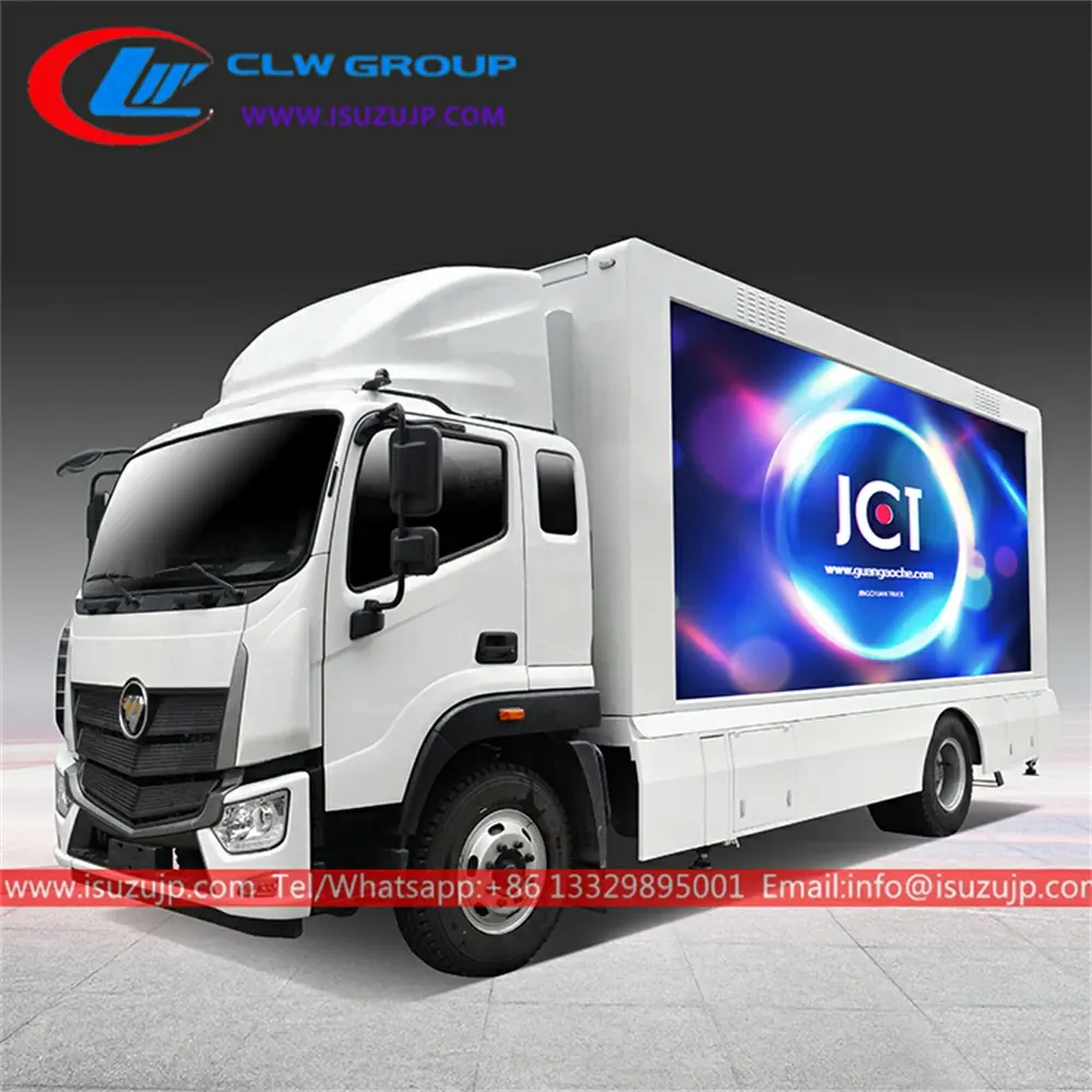 Large outdoor led advertising wall truck