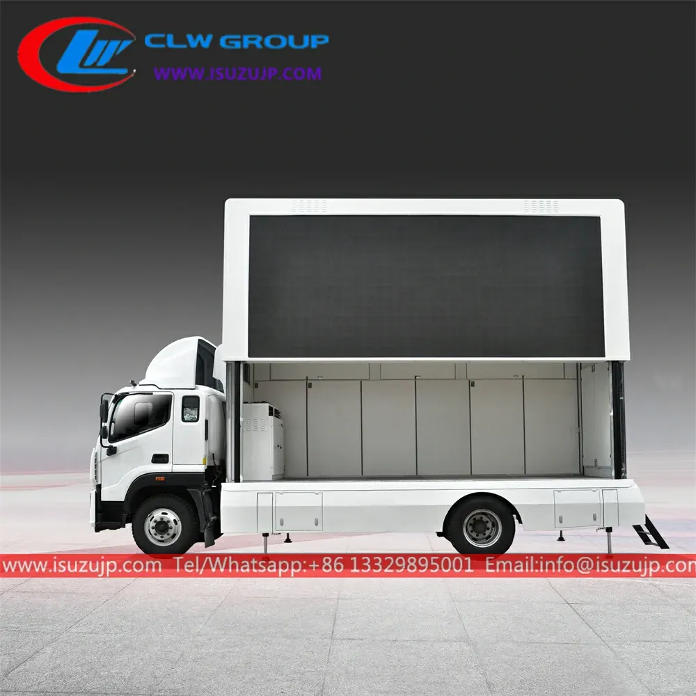 Large outdoor led advertising wall truck