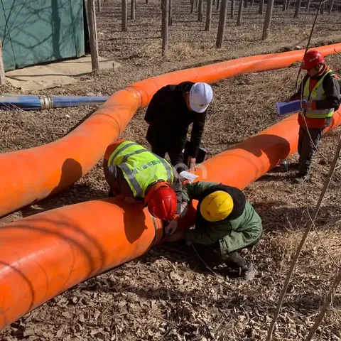 16 inch PVC layflat hose rolled flat