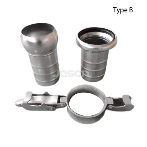 Bauer couplings in galvanised steel
