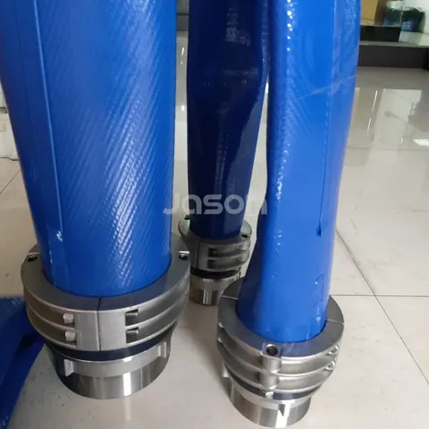 Boreline hose showing polyurethane strap detail