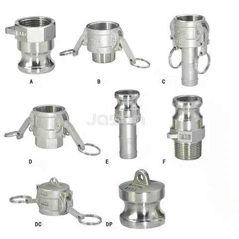 Aluminium camlock coupling with cam arms