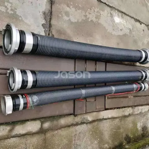 Fire suction hose lengths ready for shipment