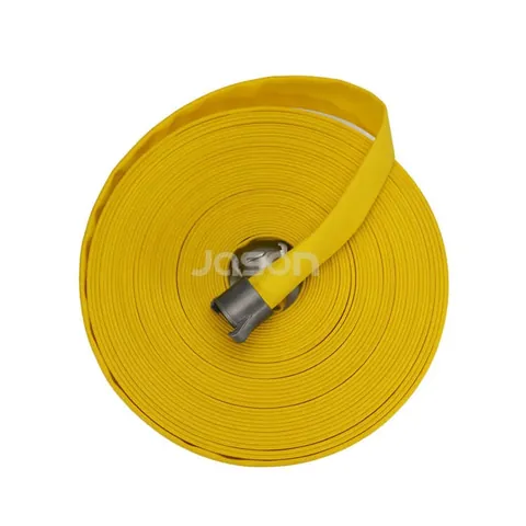 Forestry fire hose showing lightweight fabric cover