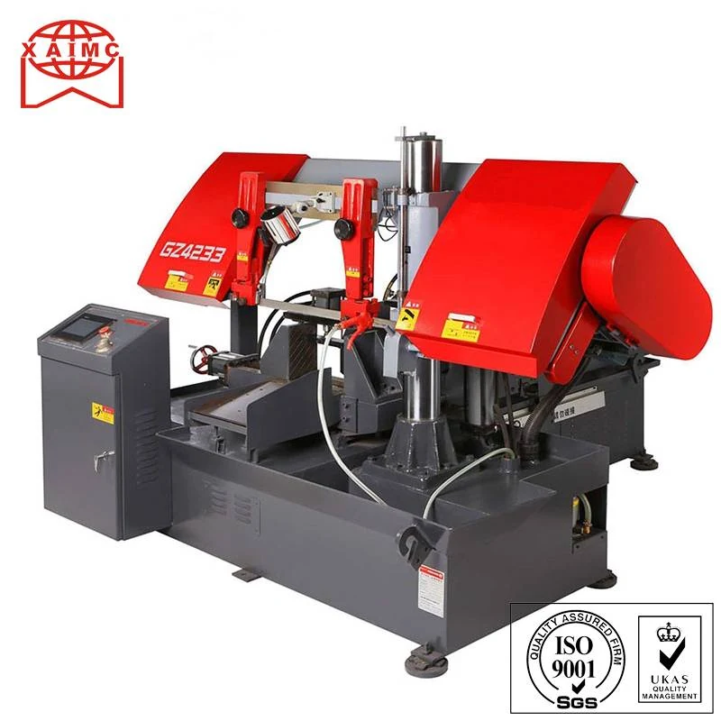 Double column horizontal metal band sawing machine GZ4233 — sawing supplied by JD Machine Tool