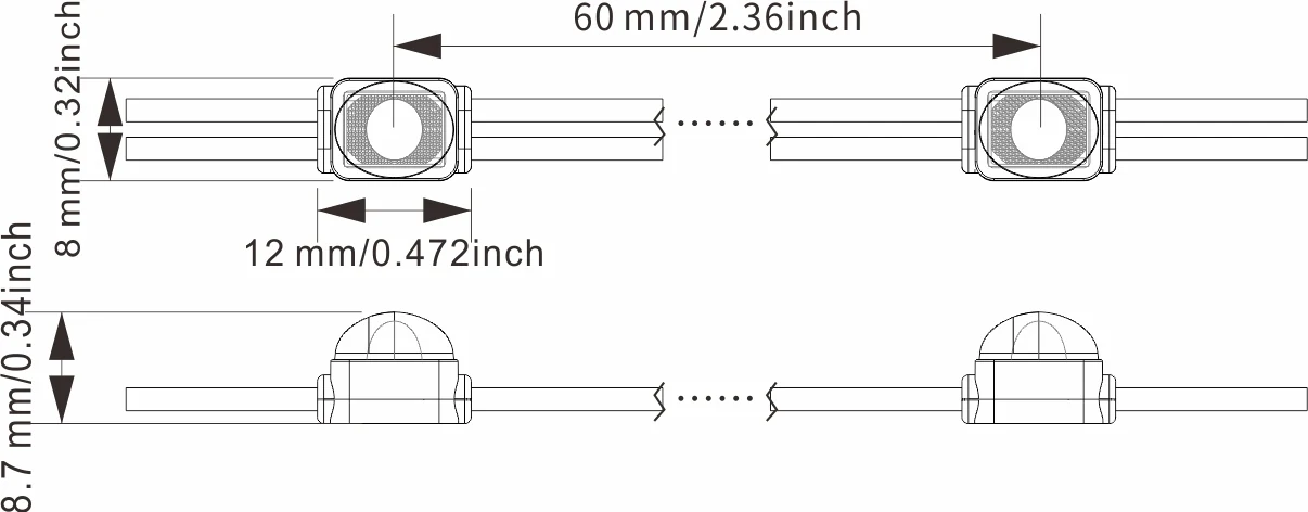 JDS-1208B technical drawing and optical data, sheet 2