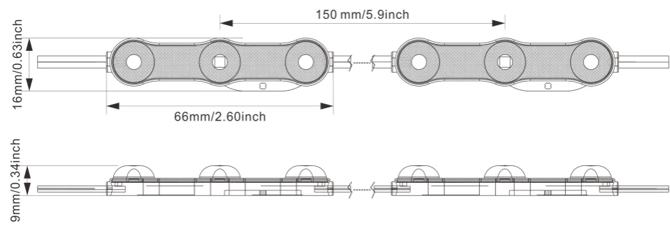 JDS-6616B technical drawing and optical data, sheet 1