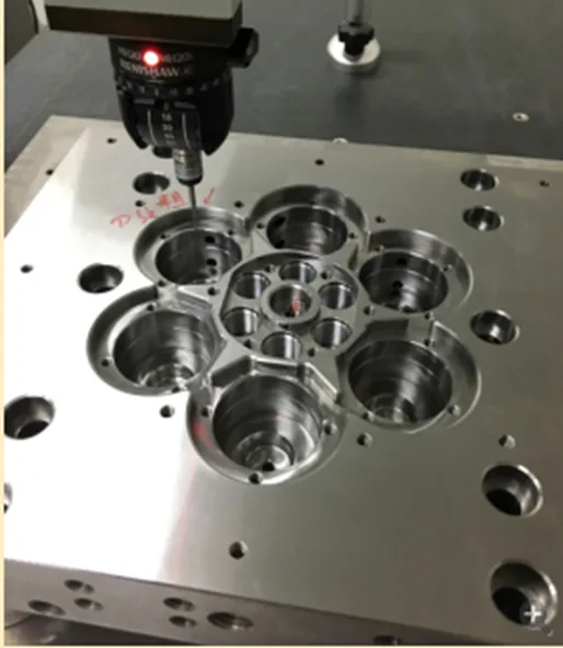 Cavity Plate Under CMM Inspection